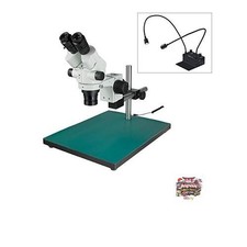 HOZAN Stereo Microscope with Flexible Arm Lighting and Long Base Ideal for