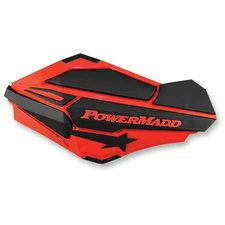 PowerMadd Red/Black Sentinel Handguards - 34402