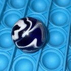 1 In. Swirl Marble Single Pontil Dark Blue And White — photo 3