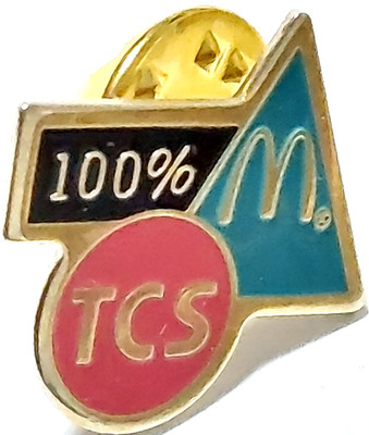 McDonald's Restaurant TCS (Tata Consultancy Service) 100% Convention Lapel Pin