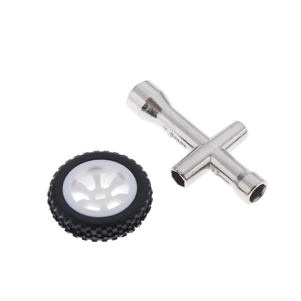 4 Sätze 1:28 RC Rock Crawler Gummireifen & Kunststofffelge Für Wltoys K989 - Bild 4 von 4