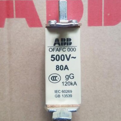 Neu ABB Niederspannungssicherung OFAFC000GG80 80 A 500 V 120 KA