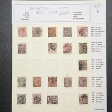 Great Britain Vintage Stamp Collection - Starting at 4% - CV $1,603 - Lot #10690