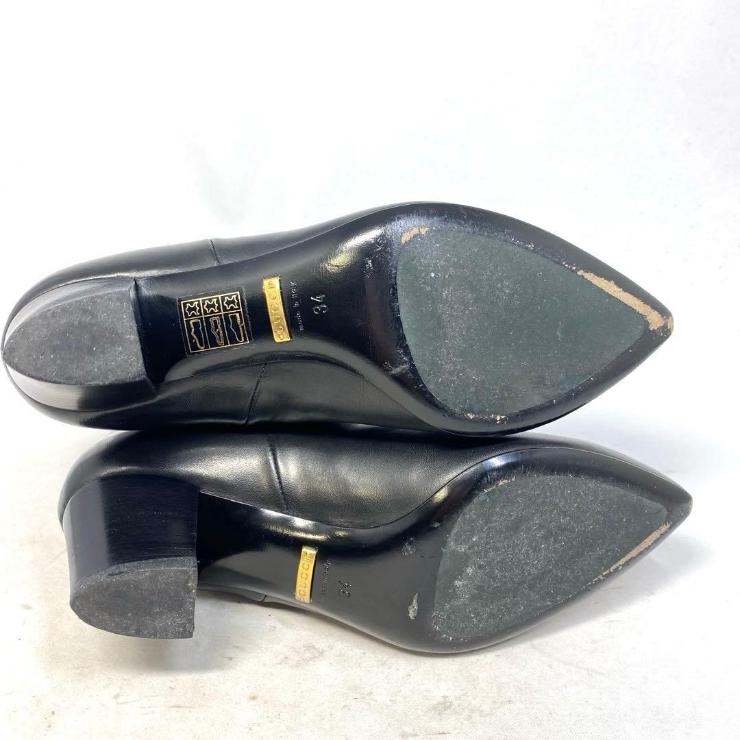 Gucci Side Gore Boots Black X Green Leather Size 34 US About4 For Women thumbnail 13