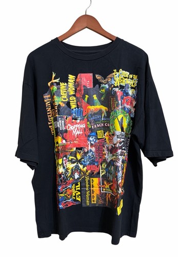 Welldone Heavy Shirt Collage Horror Movie Graphics Cotton Streetwear Size Small