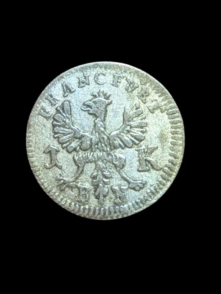 Frankfurt 1 Kreuzer 1773 Unc Silver Coin City View Germany German State - Image 3 of 3
