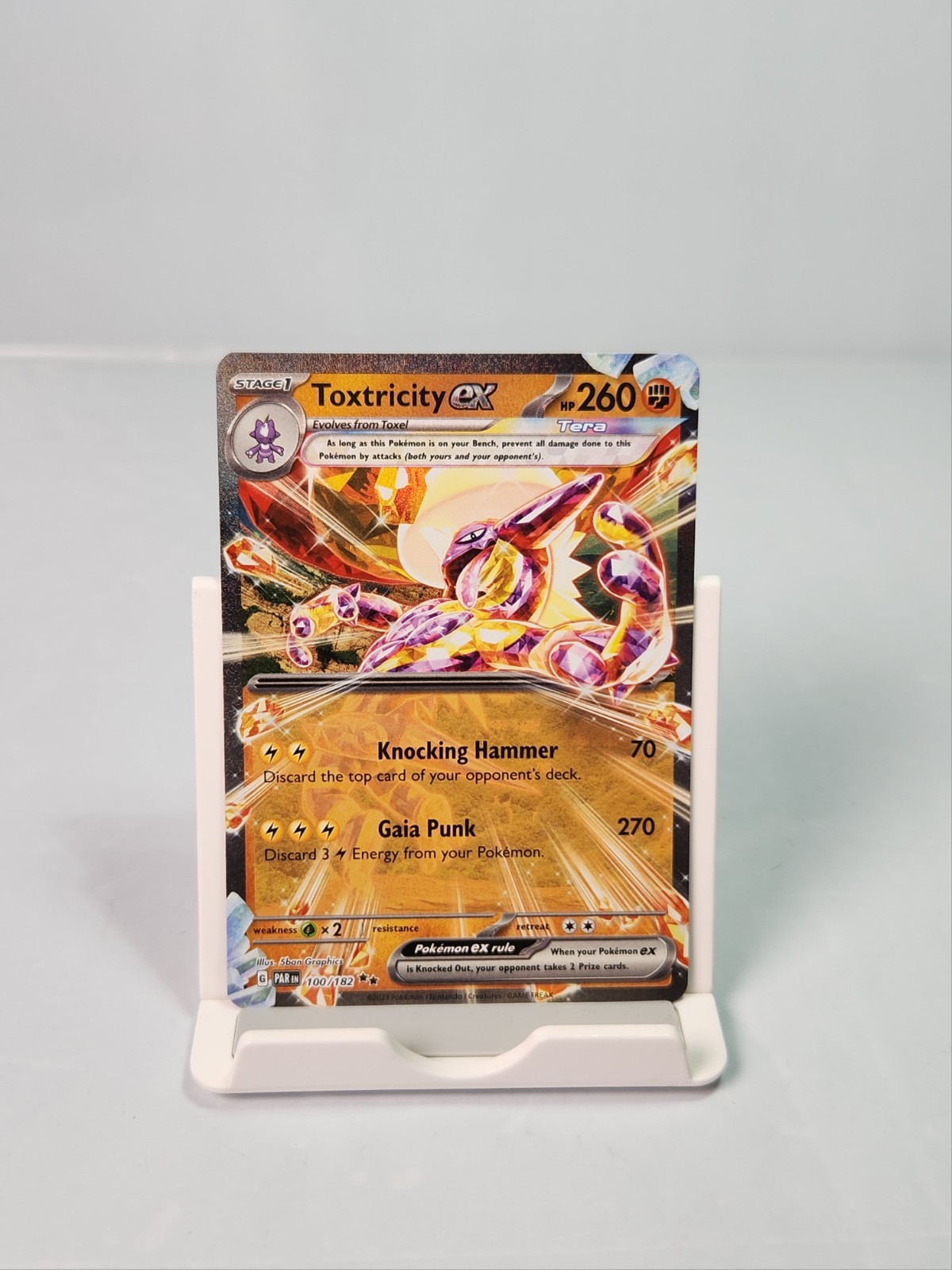 Toxtricity ex 100/182 Double Rare Paradox Rift Pokemon