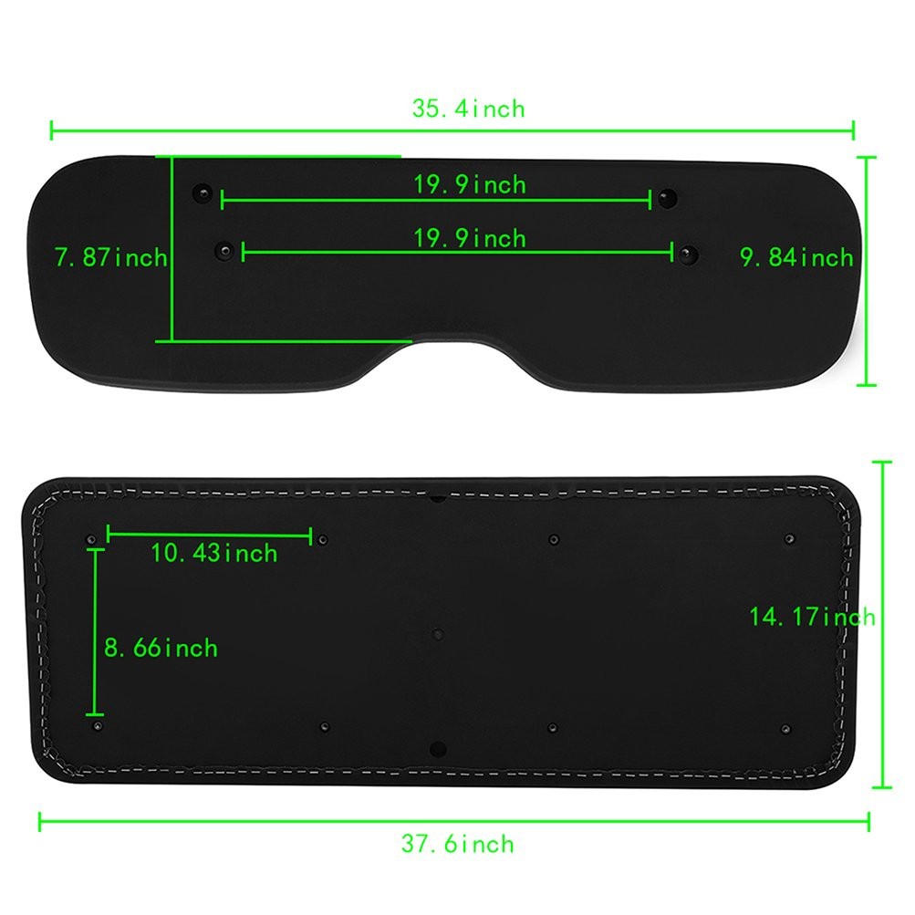 Black Golf Cart Rear Seat Cushion Set Fits EZGO TxT,ST,ST Sport,Valor models