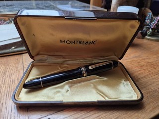 Montblanc Masterpiece 149 Silver Rings 1950s Celluloid Fountain Pen