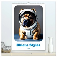 Chiens stylés (Calendrier mural 2026 DIN A2 ...