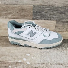 New Balance 550 Shoes Mens 9 / Womens 10.5 White Juniper Suede Running Sneakers