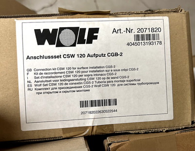 Wolf Anschluss-Set CGB-2/CSW-120 für Aufputzinstallation Art.-Nr. 2071820