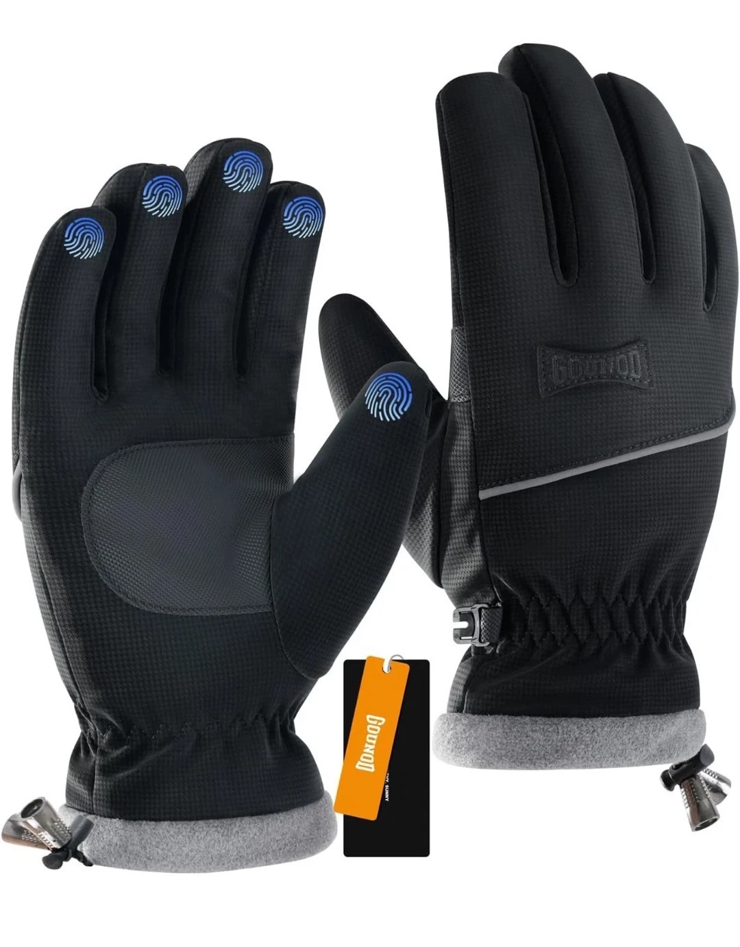 GOUNOD Winter Gloves for Women Men, Thermal Medium Mens Large Womens -20 Degrees