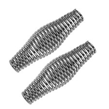 2PCS BBQ Spring Handle Stainless Steel Cool Touch Stove Heavy Duty Barbecue Smok