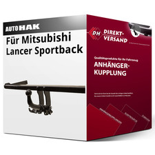 Anhängerkupplung abnehmbar für Mitsubishi Lancer Sportback 01.2012-jetzt neu