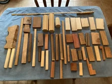 ￼Miscellaneous Hardwood Scraps For Crafts - Turning- Maple-Walnut- Mahogany Etc.