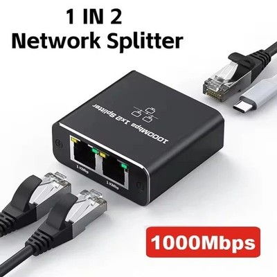LAN Splitter 1 auf 4 Gigabit Ethernet Switch 2 4 Port Netzwerk Kabel Verteiler