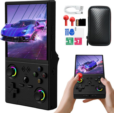 XF40V Retro Handheld Game Console, Retro Gaming Console 4.0'' IPS Screen Linux S