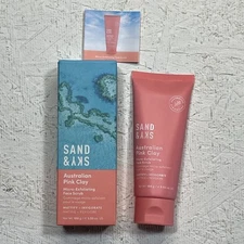 Sand and Sky Australian Pink Clay Micro- Exfoliating Face Scrub 100g 3.53 oz