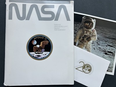 1989 NASA Apollo 11  20th Anniversary  Public Affairs Media Press Kit Folder Lot