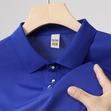Men's Long-sleeved Polo Shirt Autumn and Winter New Casual Classic Multi-color B