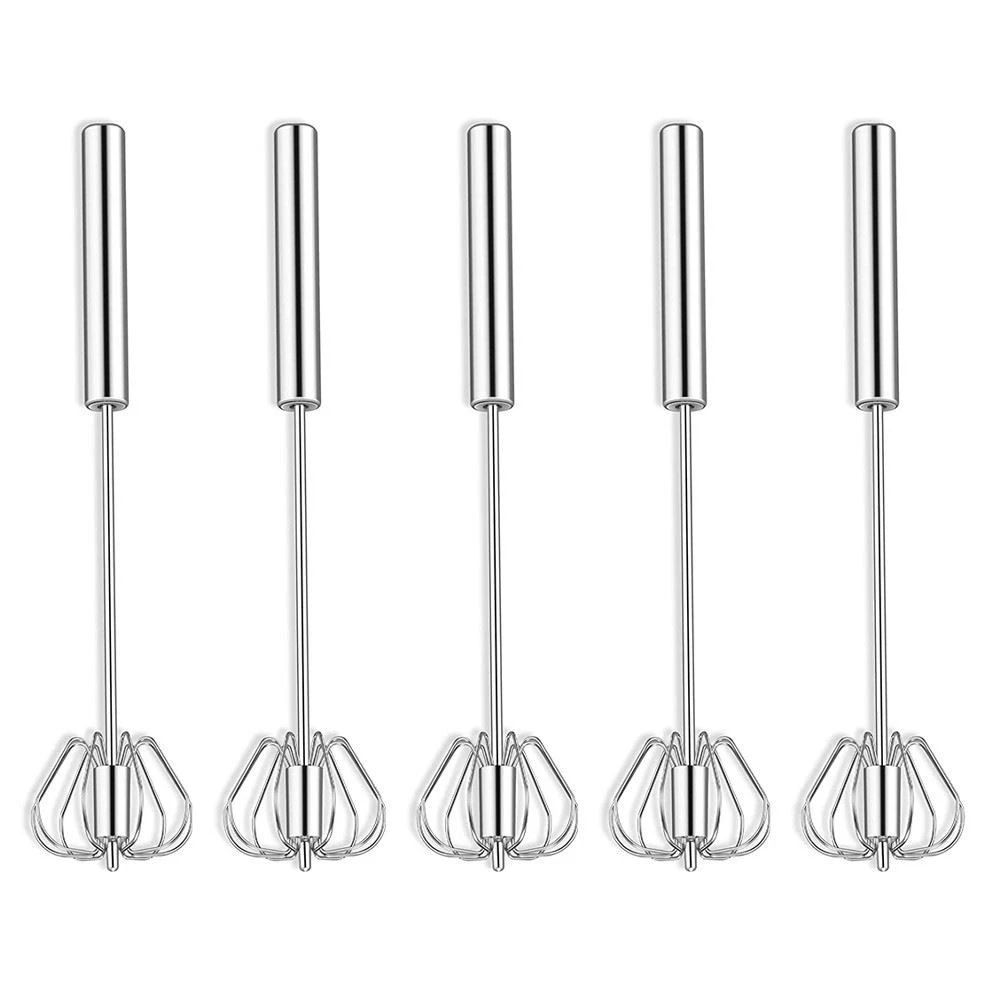 Hand Push Whisk SemiAutomatic Egg Whisk Stainless Steel Egg Whisks for
