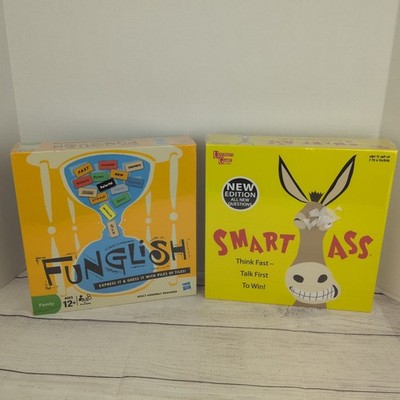 Sealed Funglish Hasbro & Smart Ass Damaged Packaging Board Game Ages 12+ 