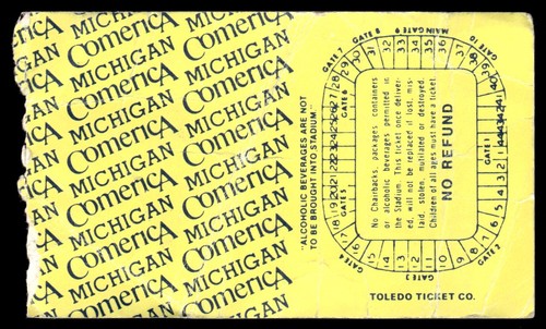 1986 Michigan Stadium Ticket Oct 18 Michigan vs Iowa #A - Picture 2 of 2