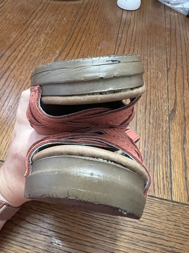 Sanita Lyra Red Metallic Clogs Sandals 39 Size 8 - Picture 6 of 12