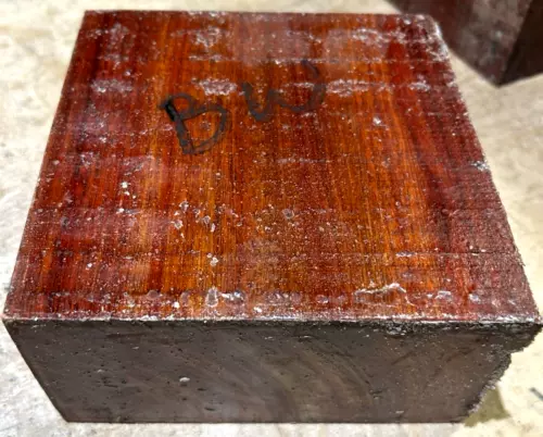 BEAUTIFUL EXOTIC BLOODWOOD BOWL LATHE TURNING BLANK LUMBER WOOD 6" X 6" X 2"