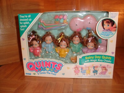TYCO QUINTS / RAINY DAY with Magic Rosy Cheeks /  1990 | NRFB