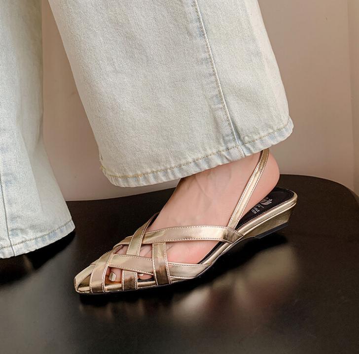 PANTOFOLA D’ORO Sandali da donna estivi puntatore cavo puntatore puntatore slip on slipback pompa giornaliera