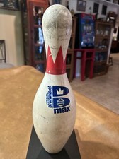 Vtg Brunswick Max Plastic Coated USBC Bowling Pin/Bowling Decor/Bowling Pin USA