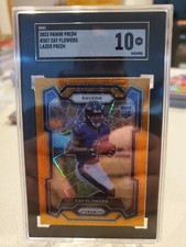 2023 Panini Prizm - Rookies Lazer Prizm #307 Zay Flowers (RC) Ravens SGC 10