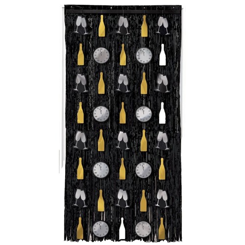 Set Of 10 Black Polyester Folding Chair Covers - For Weddings, Banquets & Events