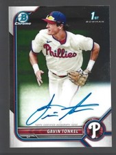 2022 Bowman Chrome Gavin Tonkel #CPA-GTL Prospect Auto