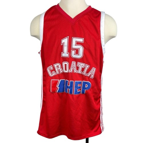 Men's Dario Saric Throwback Croatia #15 Jersey XXL 0300 - Picture 3 of 3
