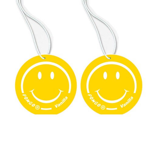 2 x Pongo Smile Face Car Air Freshener Freshner Fragrance Scent