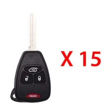 AKS KEYS Aftermarket Replacement for Chrysler Key Fob 4B - OHT692427AA (15 Pack)