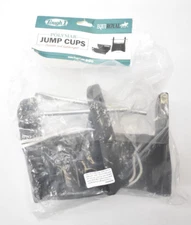 Tough1 EquiRoyal Heavy Polymar Jump Cups Black Finish 2 Piece Set 24-903-2-0