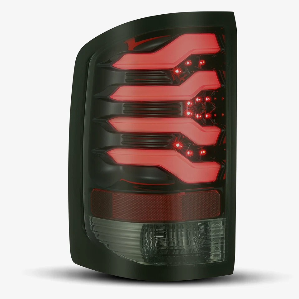 Se adapta a GMC Sierra 1500/2500/3500 2014-2017 barra LED carcasa negro humo luces talilililights Foto 3 de 4