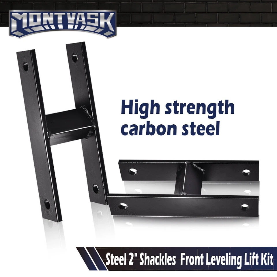 Fit For 99-2004 Ford F-250 F-350 Super Duty 4WD 2" Shackles Front Level Lift Kit Foto 2 de 4