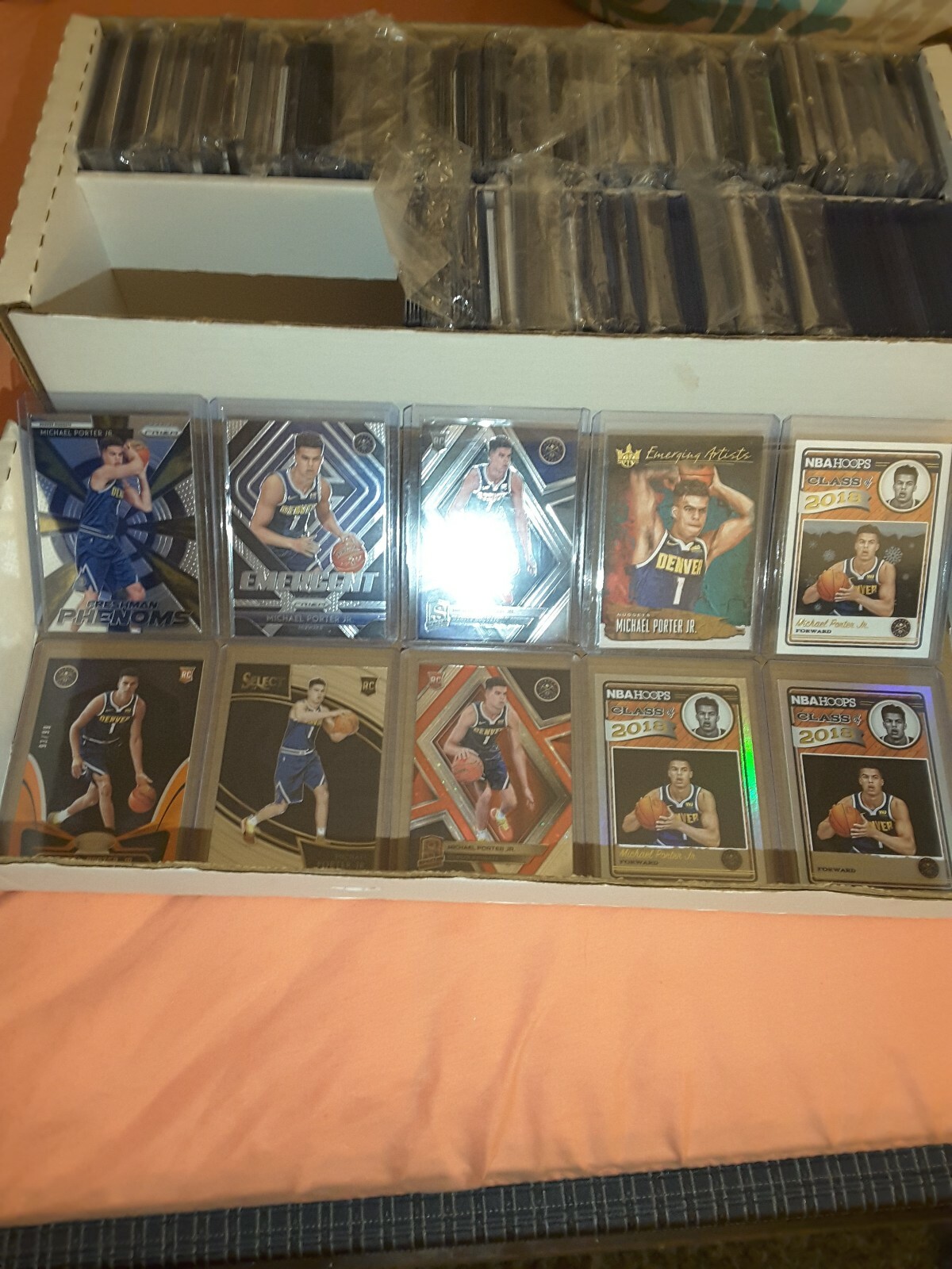 2018-19 Certified Mirror Orange /99 Michael Porter Jr Rookie (10) Cards
