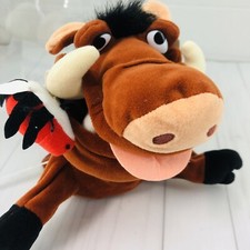 Vintage Disney Store The Lion King Hand Puppet Pumbaa 10 Inch Plush