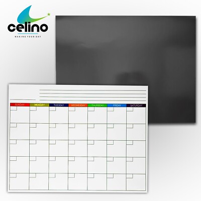 KALENDER Kühlschranktafel Magnet Hinweis Memo Wochenplaner trocken abwischbar Whiteboard