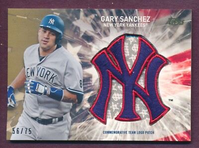 2017 Topps Series 2 Independence Day Team Patch #IDTL-GSA Gary Sanchez #56/75