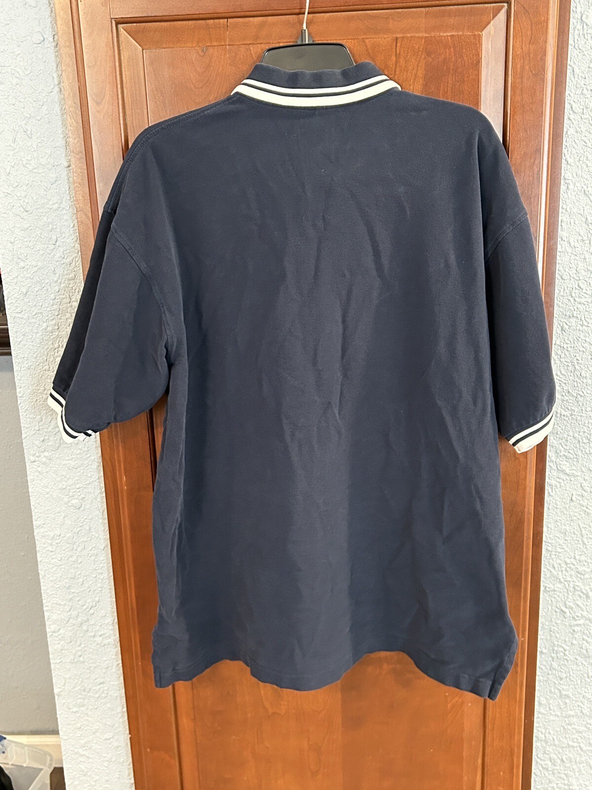 United Airlines Polo Shirt XLarge Navy Blue 1990s Vintage Logo eBay