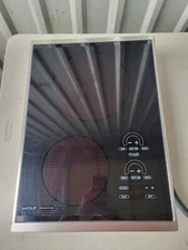 Wolf Induction CT15I/S Black Two Burner Induction Cooktop, Stainless Steel 15”