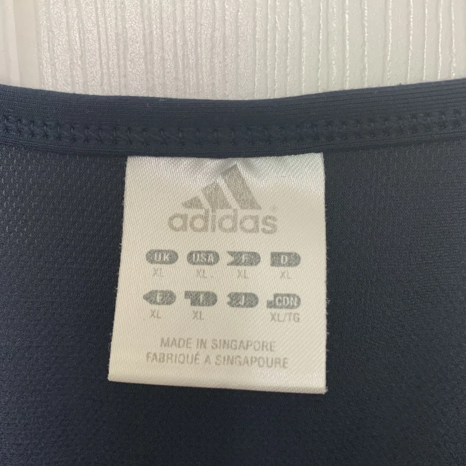 Adidas Clima Cool Girls Size XL Sleeveless Tank Top Shirt Navy Blue - Image 4 of 4