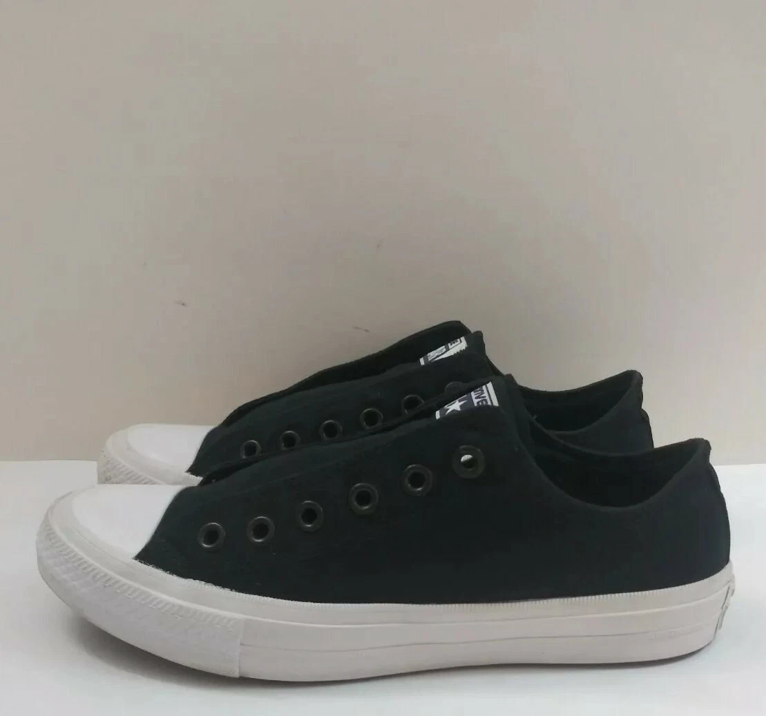 150149C Converse Chuck Taylor II Ox Black Men Size 6.5 Women Size 8.5